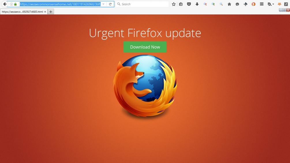 Remove Urgent Firefox Update