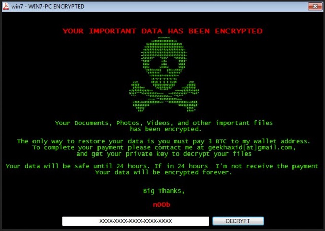 Remove Noob Ransomware