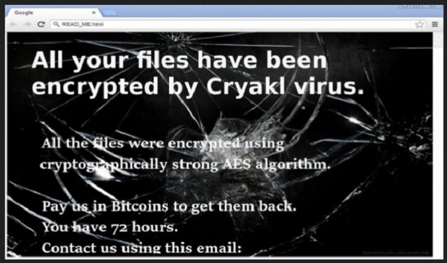 Remove Cryakl Ransomware