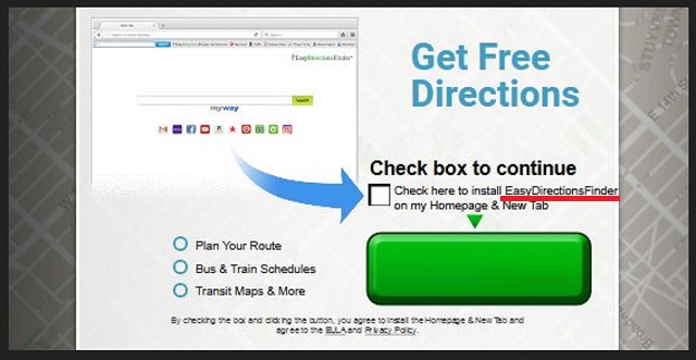 Remove EasyDirectionsFinder Toolbar